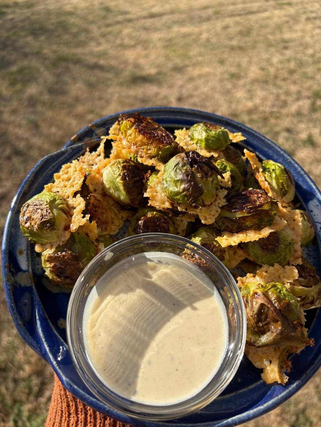 Parmesan Crusted Brussels Cesar&nbsp;Bites