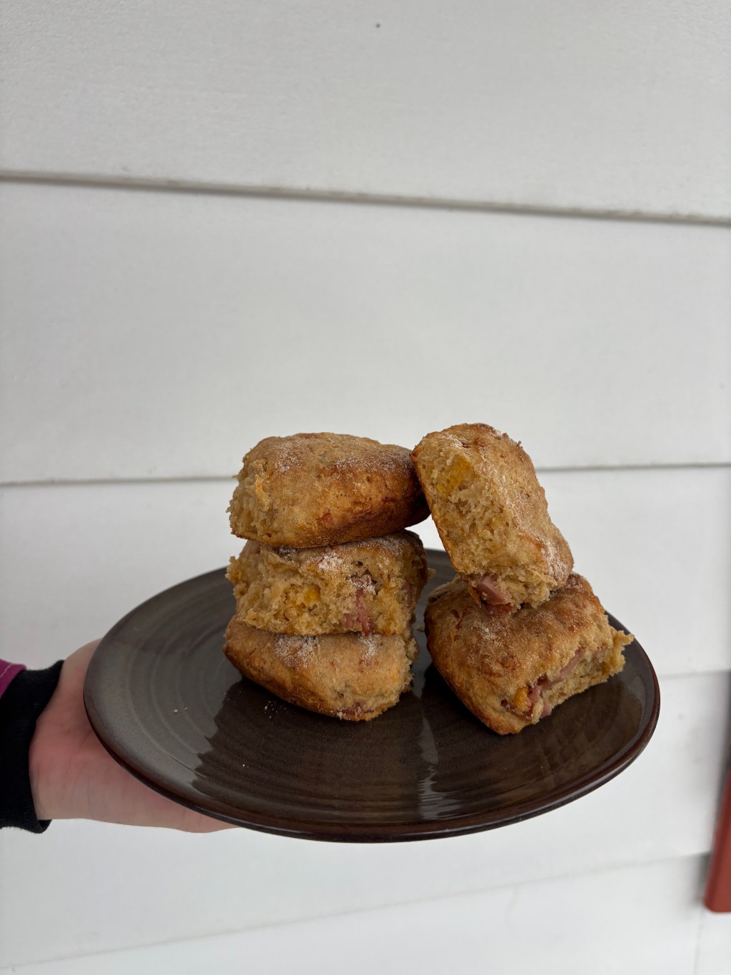 Fresh Milled Ham and Cheddar&nbsp;Biscuits